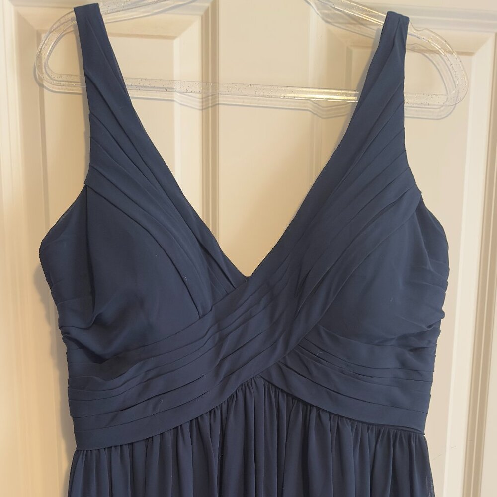 Navy Bridesmaid Dress Bill Levkoff #730 - Size 18